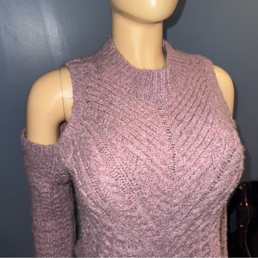 Express Mauve Off-the-Shoulder Sweater
